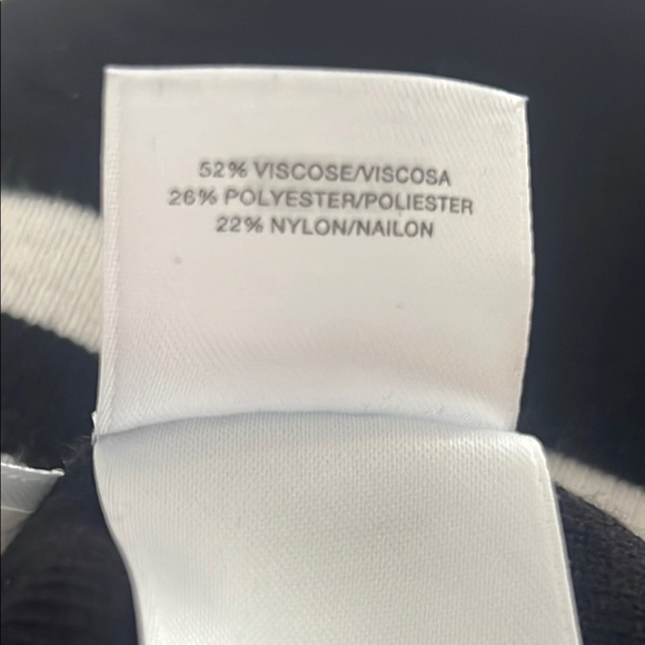 Anne Klein Black Dress with White Stripes Size L - Picture 16 of 16